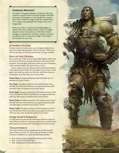 fat barbarian|Path of the Giant .